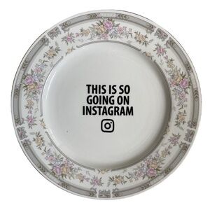 Lenny Mud This is So Going on Instagram Decorative Plate Funny Gag Gift